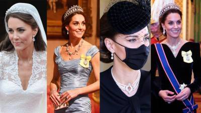 принц Филипп - Кейт Миддлтон - Елизавета II (Ii) - Самые ослепительные украшения из шкатулки Елизаветы II, которые носит Кейт Миддлтон - vogue.ru