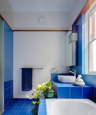 Синий цвет в ванной комнате: 25+ идей - elle.ru