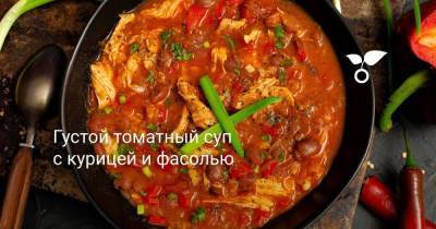Густой томатный суп с курицей и фасолью - sadogorod.club - Чили