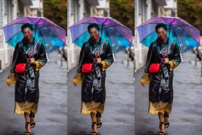 Яркий зонт – идеальный способ выделиться из толпы... - glamour.ru