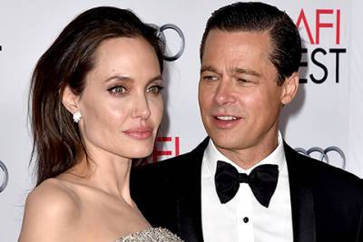 Анджелина Джоли - Брэд Питт - Brad Pitt - Джон Удеркирок - Angelina Jolie - Анджелина Джоли заявила, что трое ее детей хотели дать показания против своего отца Брэда Питта - spletnik.ru