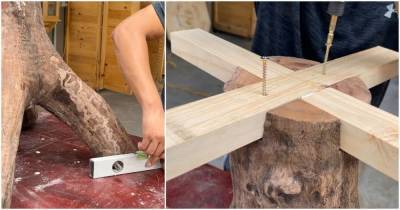 Этот мастер умеет удивлять: отличная идея переработки древесины с изюминкой - lifehelper.one