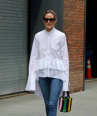 Оливия Палермо - Диана Крюгер - В вашем гардеробе должна быть хотя бы одна белая рубашка нестандартного кроя - elle.ru