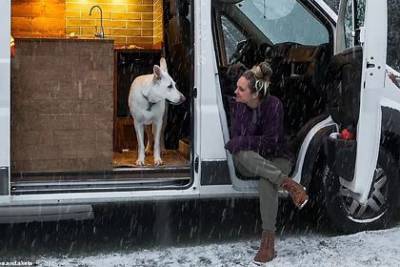 Девушка бросила работу и парня ради жизни с собакой в фургоне - mur.tv - штат Айдахо - штат Висконсин