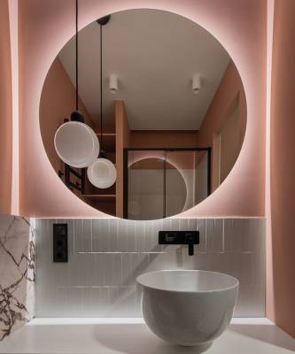 Идеи для ванной: 25 примеров зеркал с подсветкой - elle.ru