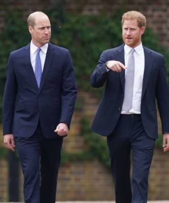 принц Гарри - принцесса Диана - принц Уильям - Снова вместе: принцы Уильям и Гарри встретились на открытии памятника принцессе Диане - elle.ru - Лондон