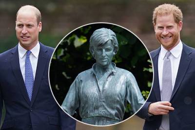 принцесса Диана - принц Уильям - принц Чарльз - prince Harry - Принцы Уильям и Гарри открыли памятник принцессе Диане в Лондоне - spletnik.ru - Париж - Лондон - county Prince William