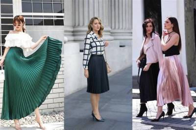Как носить плиссированные юбки: 14 стильных образов для лета - lifehelper.one