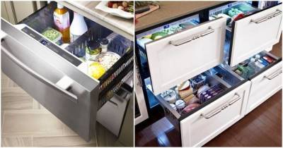 Лучшие примеры реализации размещения мини-холодильника на маленькой кухне - lifehelper.one