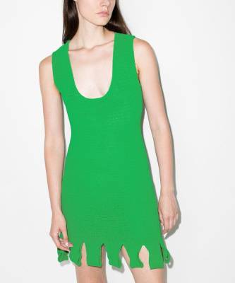 Green summer: платье Bottega Veneta - elle.ru - Россия