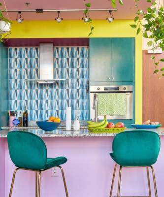 Яркие кухни: 30+ оригинальных проектов - elle.ru