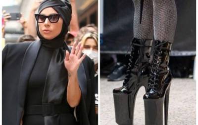 Леди Гага - Не опять, а снова: Леди Гага шокировала поклонников выходом в обуви на экстремально высоком каблуке (ФОТО) - hochu.ua - Нью-Йорк