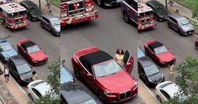 Женщина бросила свой автомобиль на дороге и отправилась за покупками: пожарная машина не смогла проехать - porosenka.net - Колумбия - штат Вашингтон