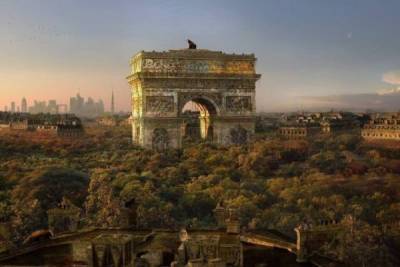 Художник Крис Морин-Эйтнер представил, как выглядели бы города, если бы человечество исчезло (20 фото) - porosenka.net - Париж