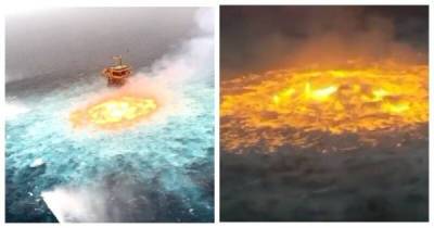 Авария на трубопроводе вызвала впечатляющий пожар в Мексиканском заливе - porosenka.net