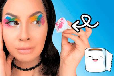 Акварельный макияж с помощью туалетной бумаги: как повторить популярный тикток-тренд - spletnik.ru