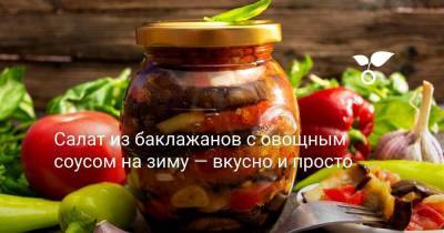 Салат из баклажанов с овощным соусом на зиму — вкусно и просто - sadogorod.club