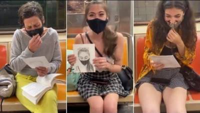 Девон Родригес, рисующий портреты незнакомцев в метро - лучшие реакции на сюрприз - porosenka.net