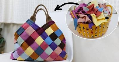 Используйте все обрезки ткани, чтобы сшить красивую сумочку - cpykami.ru