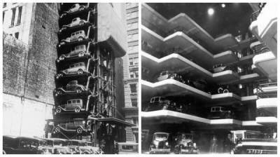 Как выглядели первые вертикальные парковки, 1920-1960 годы - porosenka.net - Париж