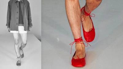 Томас Браун - Мужские балетки — самая обсуждаемая обувь Недели моды в Лондоне. Правда, ничего нового в ней нет - vogue.ru - Лондон
