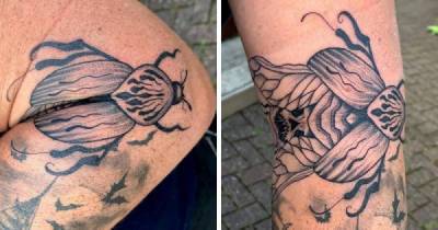 Интересные татуировки, которые изменяются, когда люди сгибают свое тело - porosenka.net