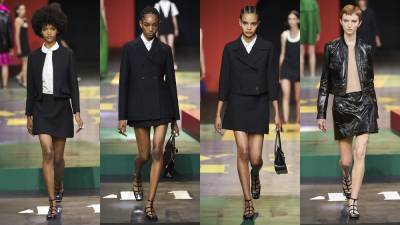 Christian Dior - Марья Грация Кьюри - Мария Грация - Показ Christian Dior весна-лето 2022 — еще одно доказательство, что вам нужен черный костюм с мини-юбкой - vogue.ru