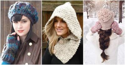 14 стильных вязаных шапок, которые помогут с комфортом пережить зиму - cpykami.ru - Франция