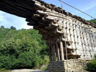 Деревянный мост в Дагестане, построенный без единого гвоздя - porosenka.net - республика Дагестан