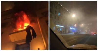 В Санкт-Петербурге очевидцы с помощью ковра спасли парня от пожара - porosenka.net - Санкт-Петербург