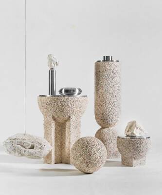 Дизайнеры создали предметы декора из бетона и алюминия - elle.ru - Берлин