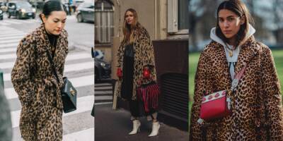 Streetstyle: как носить леопардовое пальто этой зимой - vogue.ua