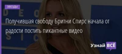 Бритни Спирс - Получившая свободу Бритни Спирс начала от радости постить пикантные видео - uznayvse.ru