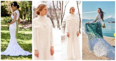40 сногсшибательных свадебных платьев, которые умелые невесты сделали полностью сами - lifehelper.one