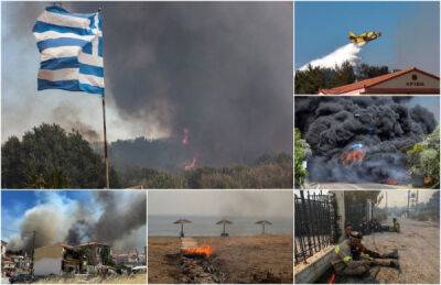 Лесные пожары бушуют по всей Греции: туристы и местные жители эвакуированы - porosenka.net - Греция - Турция