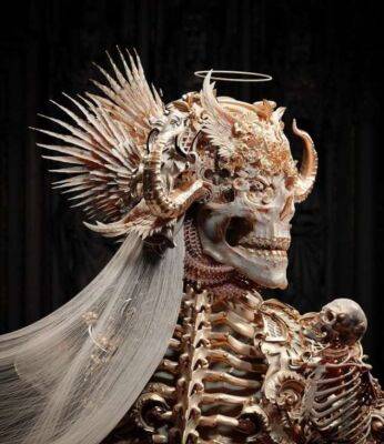 Черепа и безмятежность смерти: оккультный арт художника Archangel (30 фото) - chert-poberi.ru