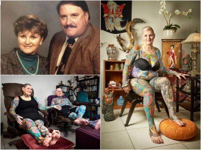 Самая татуированная женщина мира показала старые фото с без тату - porosenka.net