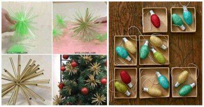 10 простых идей новогодних украшений для елки своими руками - lifehelper.one
