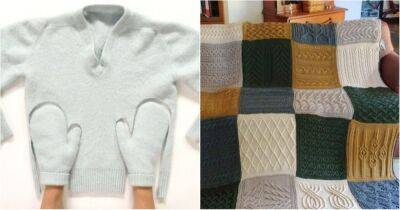 Выкинуть нельзя, переделать: классные идеи по переделке старых свитеров в нужные и красивые вещицы - cpykami.ru