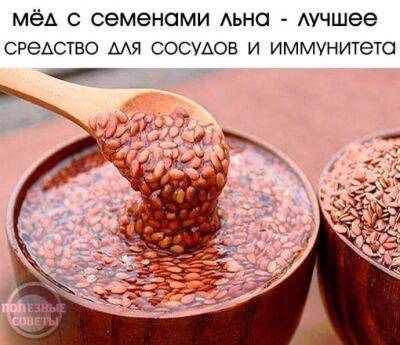 Мёд с семенами льна как лучшее средство для сосудов и иммунитета - polsov.com