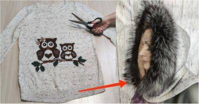 Ни за что не выброшу старый свитер, только посмотрите, какую полезную вещь для зимы шью из него - cpykami.ru