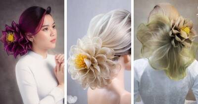 Талантливый парикмахер создаёт женские причёски, которые выглядят как распустившиеся цветы - cpykami.ru - Вьетнам - Хошимин