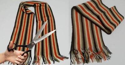 Всего-то шарф, который не носится, и отрез ткани — впечатляющая переделка с минимумом шитья - lifehelper.one