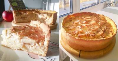 Пирог «Невидимка» с яблоками: рецепт с небольшим количеством муки - lifehelper.one