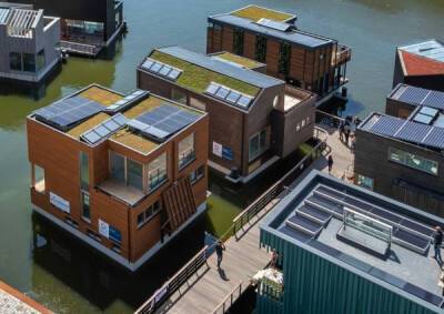 В Нидерландах строят дома прямо в воде, надеясь спастись от наводнений и всемирного потопа - porosenka.net - Голландия