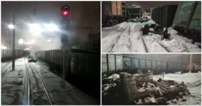 Два железнодорожника пострадали при сходе вагонов в Москве (1 фото + 1 видео) - chert-poberi.ru - Россия - Москва