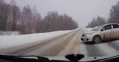 Столкновение на пустой дороге в Самарской области - porosenka.net - Самарская обл.