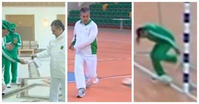 Игра в одни ворота: глава Туркмении покатал мячик с подчинёнными и ожидаемо победил - porosenka.net - Ашхабад - Туркмения