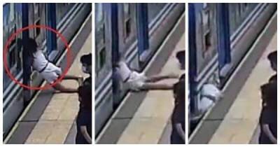 Видео: женщина теряет сознание и падает под движущийся поезд - porosenka.net - Буэнос-Айрес