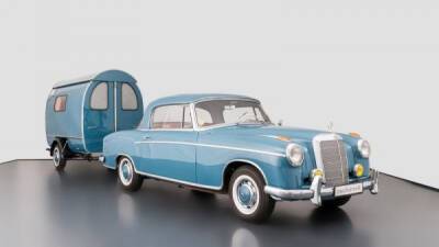 Редкое купе Mercedes-Benz 1960 года выпуска и соответствующий прицеп выставили на продажу - porosenka.net
